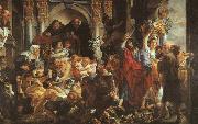 Jacob Jordaens Christ Driving the Merchants from the Temple Spain oil painting artist